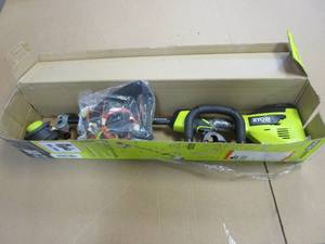 lot 542 image: RYOBI 40V HP Brushless 15 in. Cordless Carbon Fiber Shaft Attachment Capable String Trimmer (Tool Only) (NEW)