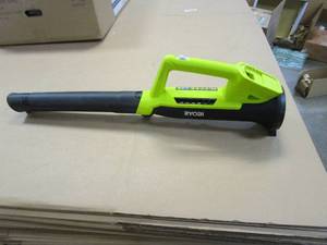 lot 544 image: RYOBI ONE 18V 90 MPH 200 CFM Cordless Battery Leaf BlowerSweeper (Tool Only) (OUT OF BOX)