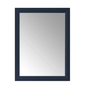 lot 586 image: Home Decorators Collection Sandon 24.00 in. W x 32.00 in. H Framed Rectangular Bathroom Vanity Mirror in Midnight Blue