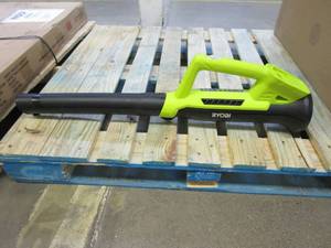 lot 546 image: RYOBI ONE 18V 90 MPH 200 CFM Cordless Battery Leaf BlowerSweeper (Tool Only) (OUT OF BOX)