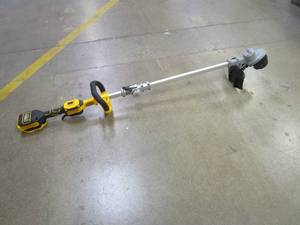 lot 553 image: DEWALT 20V MAX Brushless Cordless Battery Powered String Trimmer (Tool Only) (SLIGHTLY USED, OUT OF BOX)