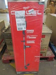 lot 554 image: Milwaukee M18 FUEL 18V Lithium-Ion Brushless Cordless String Trimmer with QUIK-LOK Attachment Capability and 8.0 Ah Battery (MANUFACTURER BOUND)