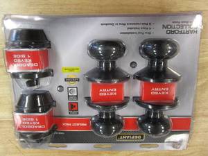 lot 603 image: Defiant Hartford Matte Black Single Cylinder Keyed Entry Project Pack Combo Pack