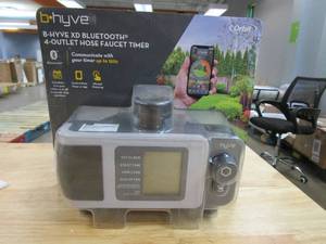 lot 623 image: Orbit B-Hyve XD Bluetooth 4-Outlet Hose Faucet Timer (OPEN BOX)