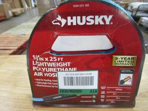 lot 626 image: Husky 14 in. x 25 ft. Polyurethane Air Hose (OPEN PACKAGING)