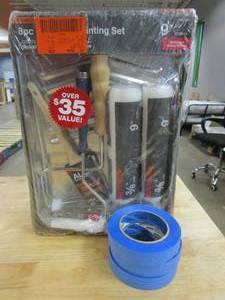 lot 647 image: 8 -Piece Plastic TrayApplicator Kit with Blue Tape