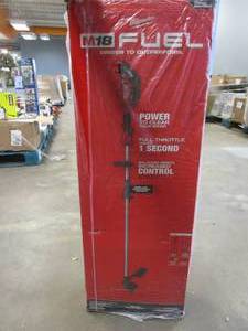 lot 652 image: Milwaukee M18 FUEL 18V Lithium-Ion Brushless Cordless String Trimmer with QUIK-LOK Attachment Capability and 8.0 Ah Battery