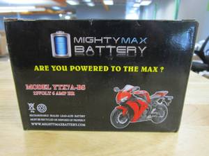 lot 655 image: MIGHTY MAX BATTERY YTX7A-BS Battery for Tao Tao 50CC Scooter 2009
