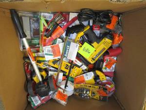 lot 686 image: Bin of Hand Tools, Tool Accessories & More - SOLD AS IS