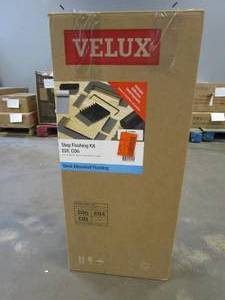 lot 661 image: VELUX C01, C04, C06 Low-Profile Flashing with Adhesive Underlayment for Deck Mount Skylight (OPEN BOX)