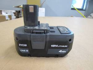 lot 694 image: RYOBI ONE 18V 4.0 Ah Lithium-Ion Battery