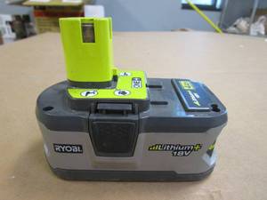 lot 695 image: RYOBI ONE 18V 4.0 Ah Lithium-Ion HIGH PERFORMANCE Battery