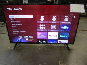 lot 1000 image: TCL - 40 Class 3-Series Full HD 1080p Smart Roku TV