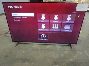lot 1013 image: TCL 55 Class 4-Series 4K UHD HDR Smart Roku TV  55S455