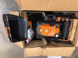 lot 12 image: YARDMAX 22 in. 201 cc SELECT PACE 6 Speed CVT High Wheel RWD 3-in-1 Gas Walk Behind Self Propelled Lawn Mower  Customer Returns See Pictures