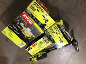 lot 14 image: Lot of Assorted Ryobi Lawn Care Items  Various Models and Conditions  Customer Returns See Pictures