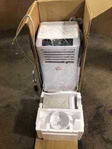 lot 28 image: HOMCOM 8000 BTU Portable Air Conditioner with Cooling, Dehumidifier and Ventilating with Remote Control Customer Returns SeePictures