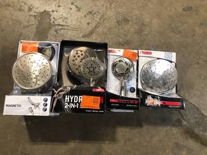 lot 47 image: Lot of Assorted Shower Heads Various Models and Conditions  Customer Returns Returns See Pictures