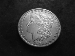 1886 O Morgan Silver Dollar
