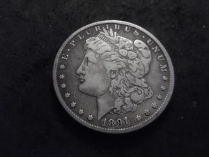 1891 CC Morgan Silver Dollar