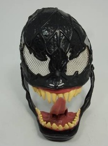 lot 2 image: Venom Mask Scary Black Spiderman 3 Movie Marvel Halloween Cosplay Hasbro 2007