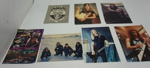 lot 21 image: (7) Vintage METALLICA Magazine Coverage Posters Photos Pin-Ups Fan Club...
