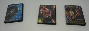 lot 24 image: (3) METALLICA Live Video Recordings on DVD