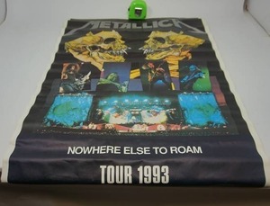 lot 30 image: Nostalgic Collectable METALLICA Nowhere Else to Roam...Tour 1993 Poster Pin-Up Wall Art 24 x 33