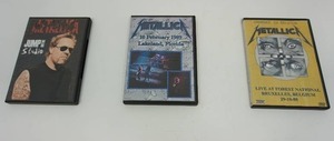 lot 36 image: (3) METALLICA Live Video Recordings on DVD...