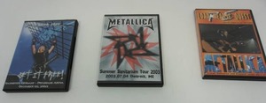 lot 38 image: (3) METALLICA Live Video Recordings on Four DVDs...