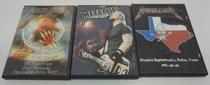 lot 49 image: (3) METALLICA Live Video Recordings on Four DVDs...