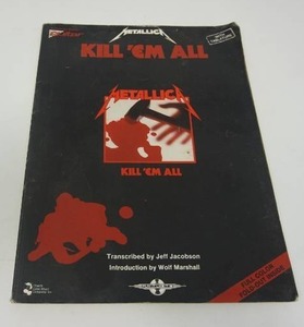 lot 64 image: Nostalgic 1980s METALLICA Kill Em All Authorized Guitar Tab Song Book Sheet Music