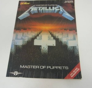 lot 65 image: Nostalgic 1980s METALLICA Master of Puppets Authorized Guitar Tab Song Book Sheet Music