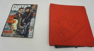 lot 66 image: GUITAR World Magazine April 2008 EDDIE & WOLF VAN HALEN and Multiple Pin-Ups