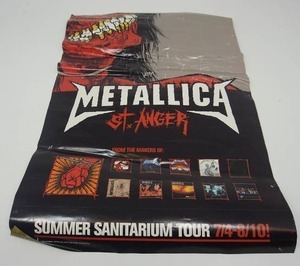 lot 71 image: Nostalgic METALLICA ORIGINAL Double-Sided Promotional Poster St. Anger