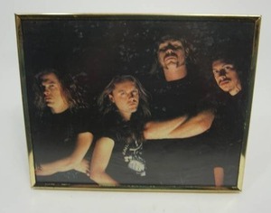 lot 77 image: Nostalgic METALLICA 1983 Magazine Poster Pin-Up Framed 8 x 10