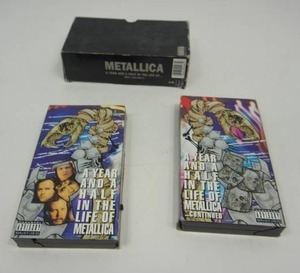 lot 82 image: Nostalgic Metallica 2 VHS Set A Year And A Half In The Life Of Metallica - 1992