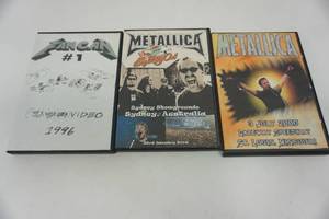 lot 86 image: (3) Nostalgic METALLICA Live Video Recordings on DVD...