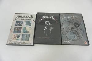 lot 89 image: (3) Nostalgic METALLICA Live Video Recordings on DVD...