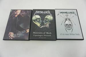 lot 90 image: (3) Nostalgic METALLICA Live Video Recordings on DVD...