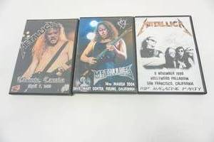 lot 96 image: (3) Nostalgic METALLICA Live Video Recordings on DVD...