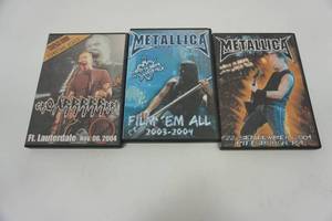 lot 100 image: (3) Nostalgic METALLICA Live Video Recordings on DVD...