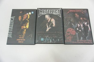 lot 105 image: (3) METALLICA Live Concert Recordings on DVD