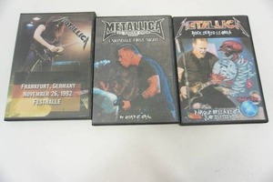 lot 106 image: (3) METALLICA Live Concert Recordings on DVD