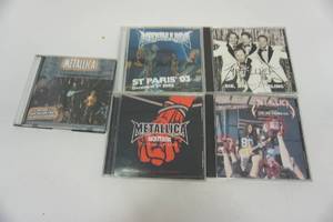 lot 114 image: (5) METALLICA Music CDs