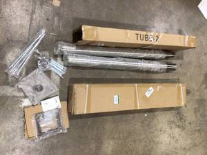 Lot of 2 - Colourtree 8 ft. Stainless Steel Pole and Kit for Sun Shade Sails customer return