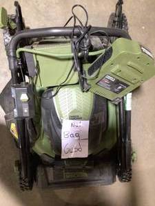Green Machine 62V Cordless 3-in-1 High Wheel Push Walk Behind Mower, Brushless 22 In. Cutting Width  Customer Returns See Pictures