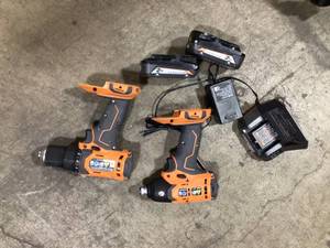 RIDGID 18V Cordless 2-Tool Combo Kit with 12 in. DrillDriver, 14 in. Impact Driver  Customer Returns See Pictures