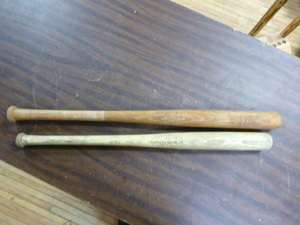 lot 116 image: 2 Louisville Wood Baseball Bats