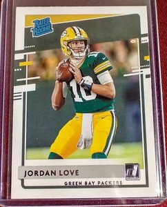 lot 9 image: 2020 Donruss Jordan Love Rated Rookie Card